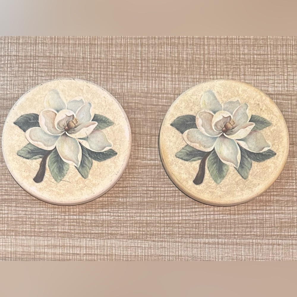 Magnolia cream colored Coasters
